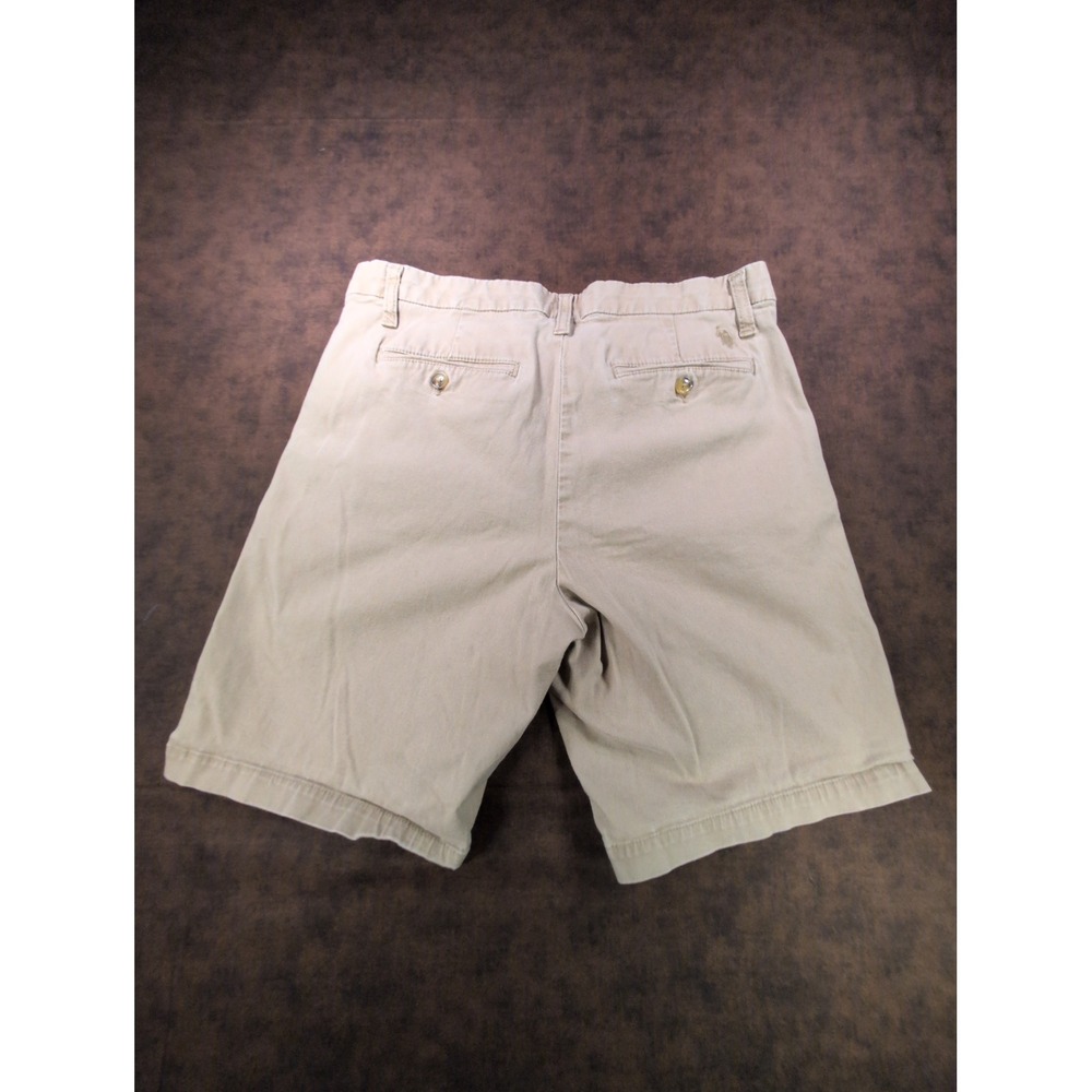 US Polo Assn Mens Khaki Tan Activate Stretch Chino Bermuda Shorts W34 110176 - Picture 3 of 6